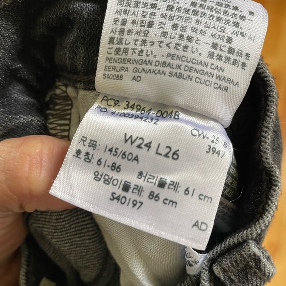 Levi’s Black Wash wedgie straight button fly jeans 24 - Picture 9 of 9